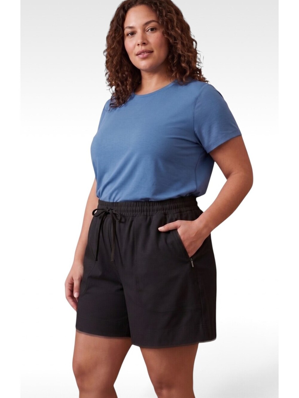 Spanx Travel Gab Carryon Shorts Black XL Stretch Athleisure - NWT